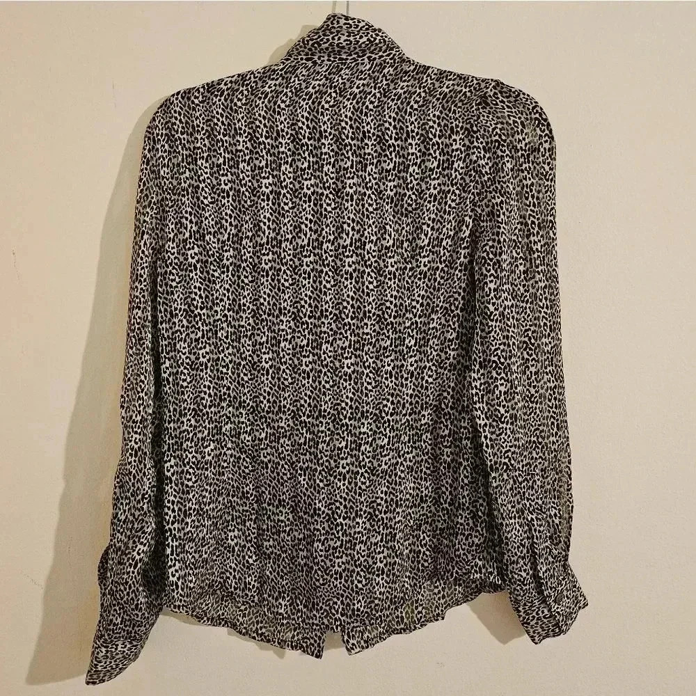 Pink Tartan Semi Sheer Blouse - Picture 3 of 5